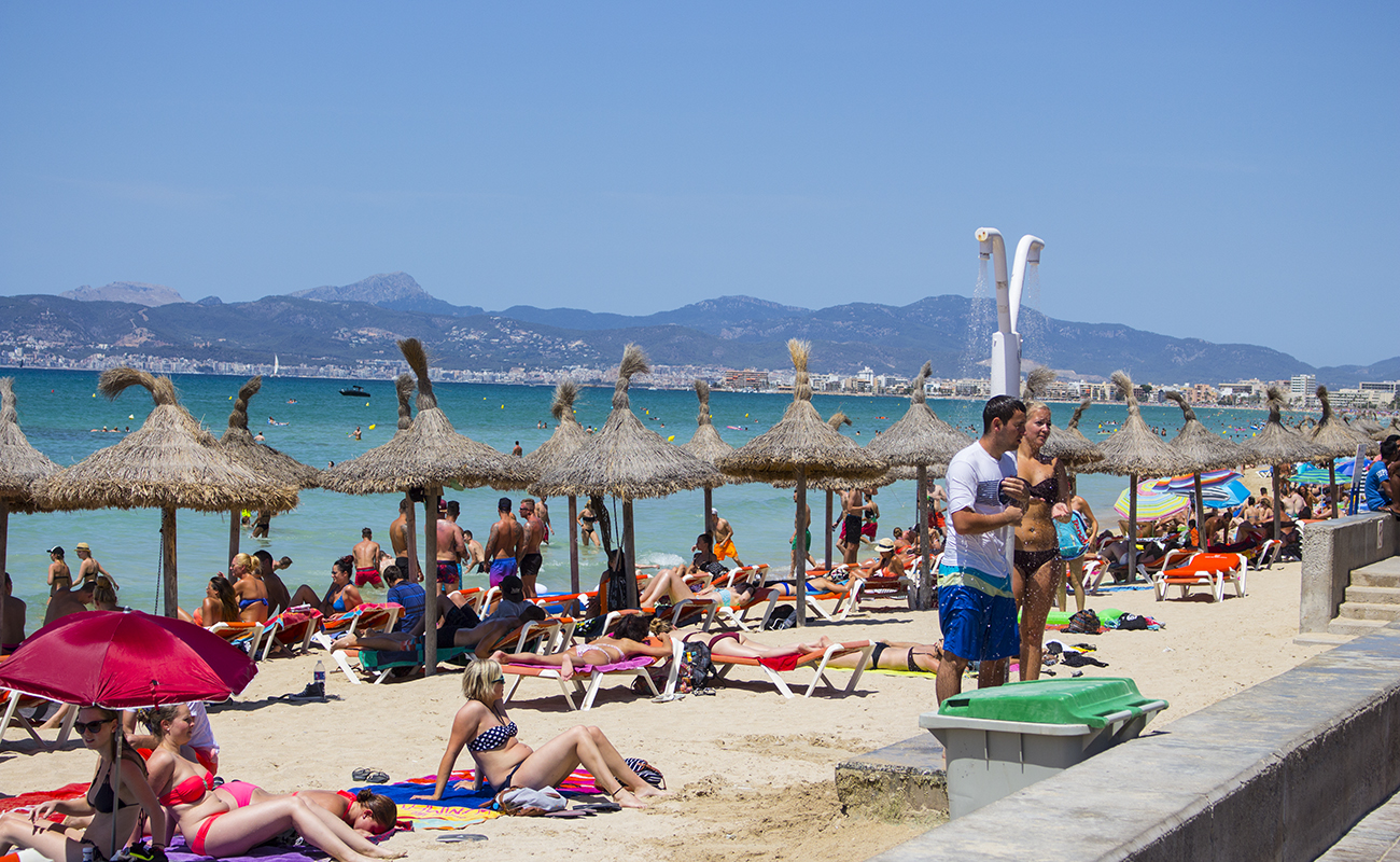 Volle Strände auf Mallorca Playa de Palma